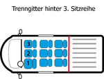 Trenngitter Hinter 3. Sitzreihe