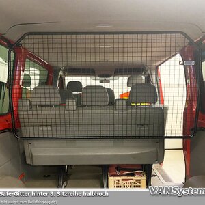 Vansafe Gitter Hinter 3. Sitzreihe Halbhoch