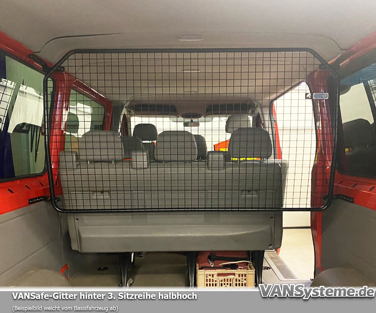 Vansafe Gitter Hinter 3. Sitzreihe Halbhoch Vansafe Gitter Hinter 3. Sitzreihe Halbhoch